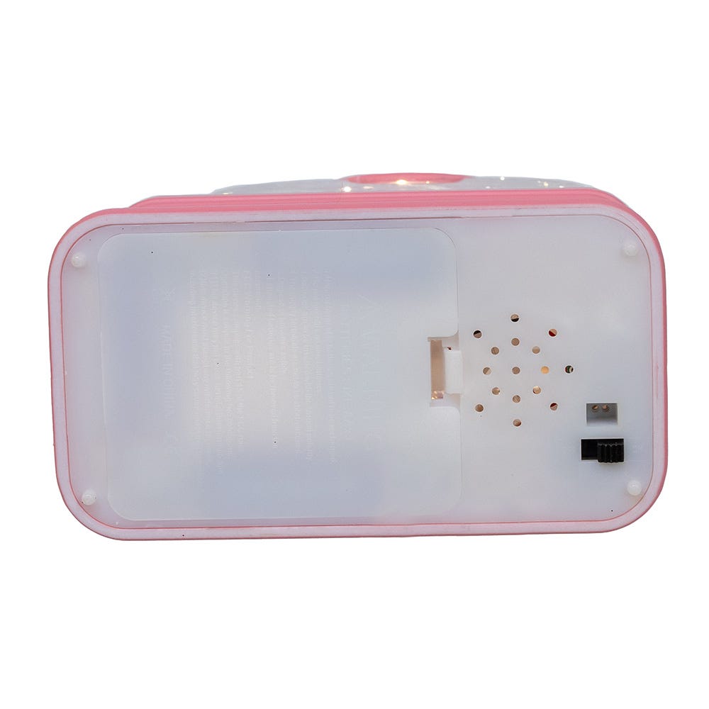 Kurt Adler 9.75-Inch Battery Operated USB LED Lighted Flamingo Riding Motorcycle Water Lantern