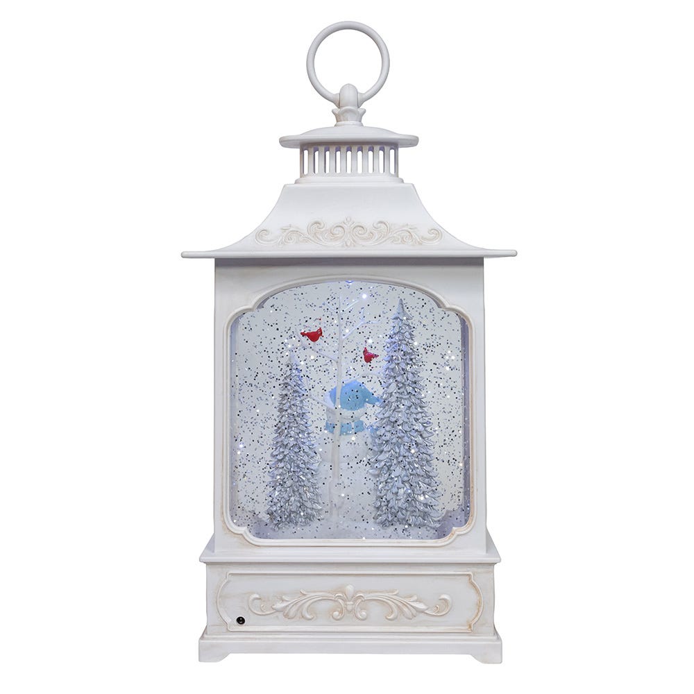 Kurt Adler 12.75-Inch Battery Operated USB LED Lighted Snowmen and Penguins Water Lantern