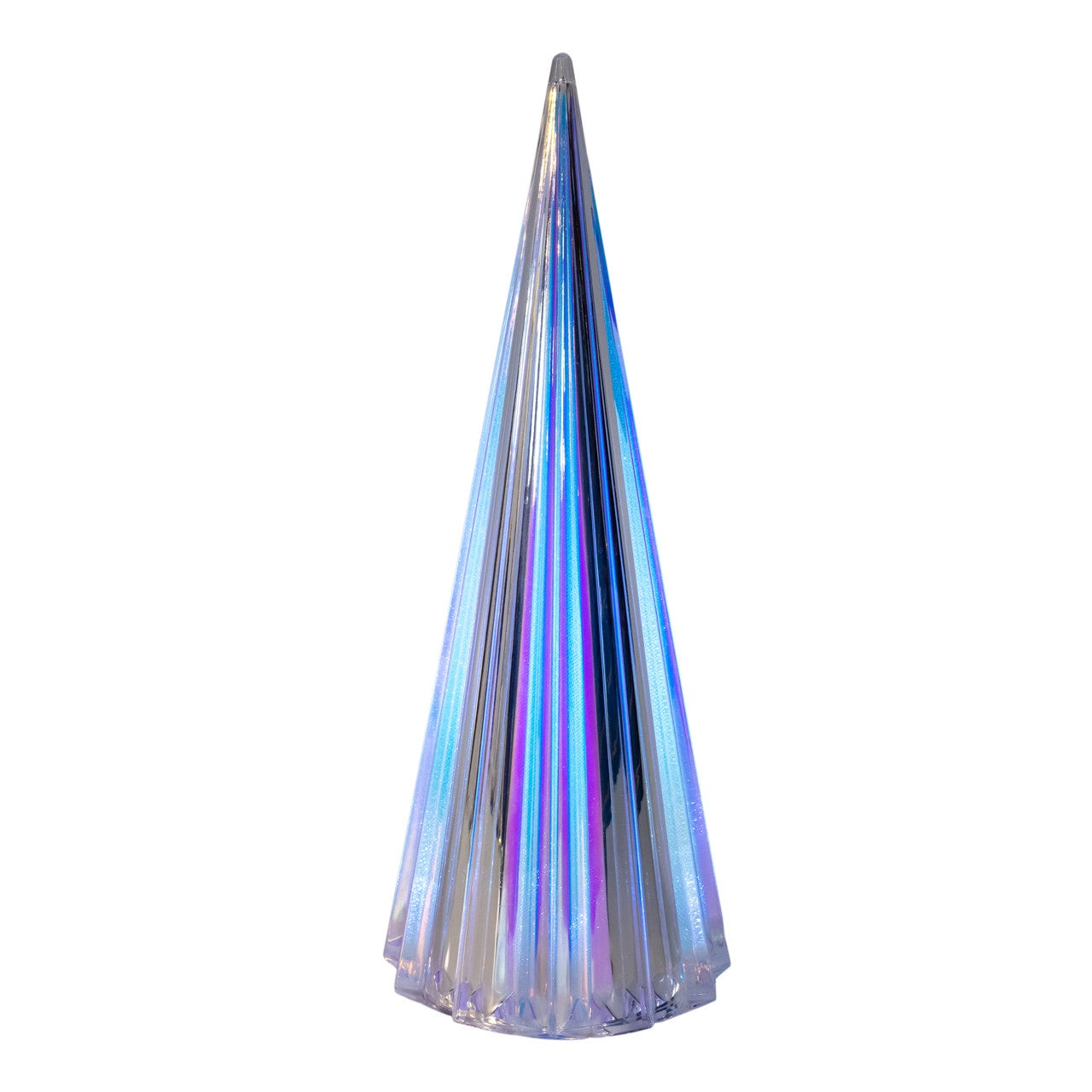 Kurt Adler 13.75" Battery Operated Cool White LED Cone Tree #JEL1090