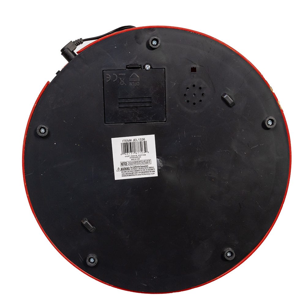 Kurt Adler LED Lighted Musical Santa Balloon Drop Table Piece