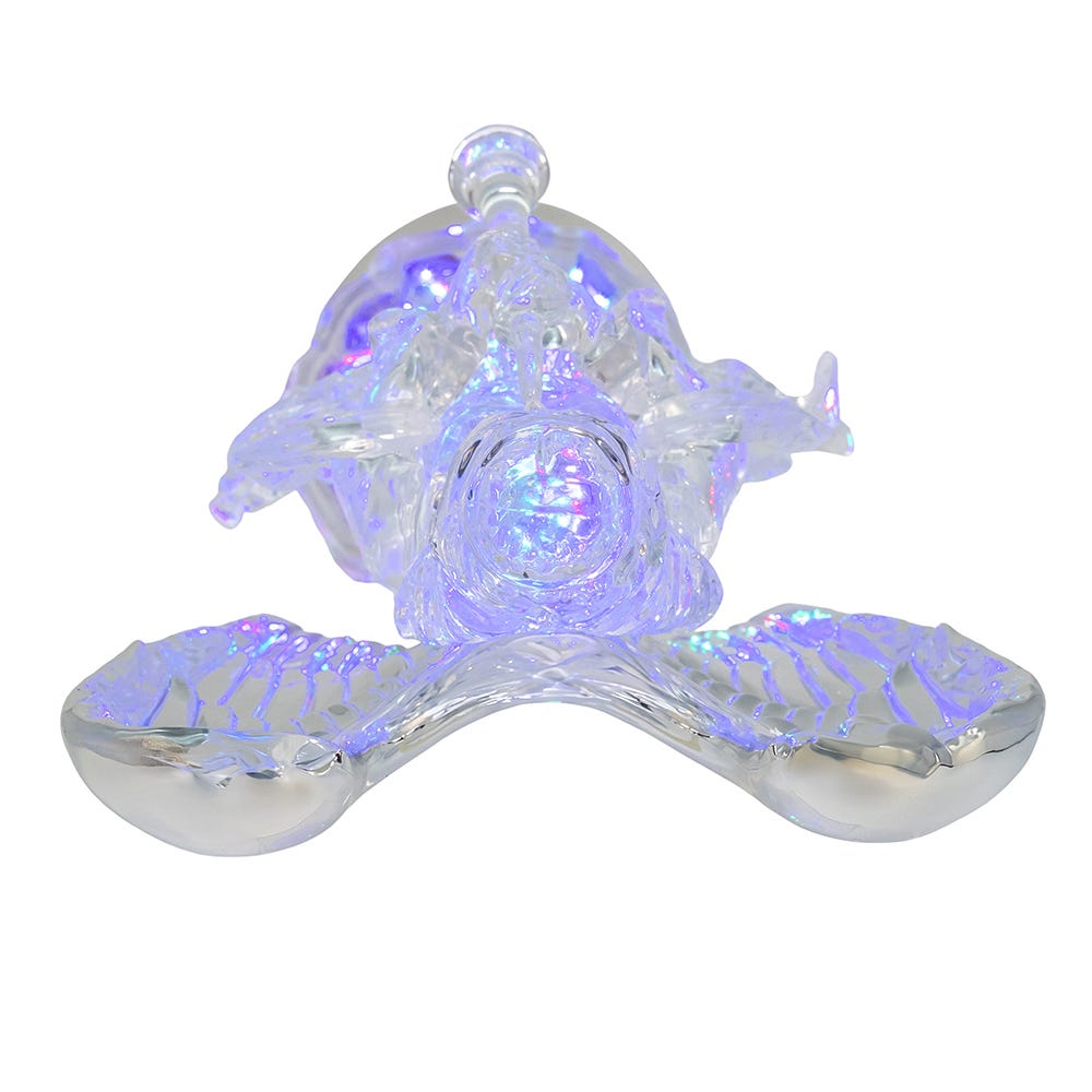 Kurt Adler 13.25-Inch Battery-Operated USB LED Lighted Angel With Horn Water Globe
