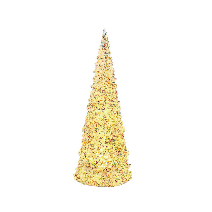 Kurt Adler 13-Inch Battery Operated Lighted LED Iridescent Tabletop Christmas Tree JEL2017