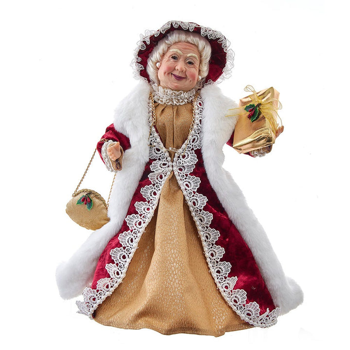 Kurt Adler 17-Inch Jacqueline Kent Red and Gold Mrs. Claus Figurine JK2502