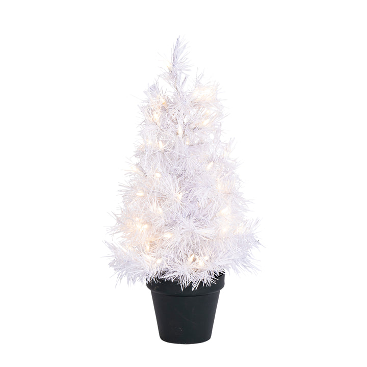 Sterling Elegant 24 Inch White Artificial Tree with Warm White LED Lights #6040--20WHCLED