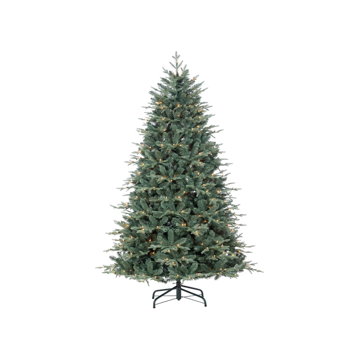 Sterling 5 ft. Pre Lit Warm White LED Natural Cut Blue Spruce