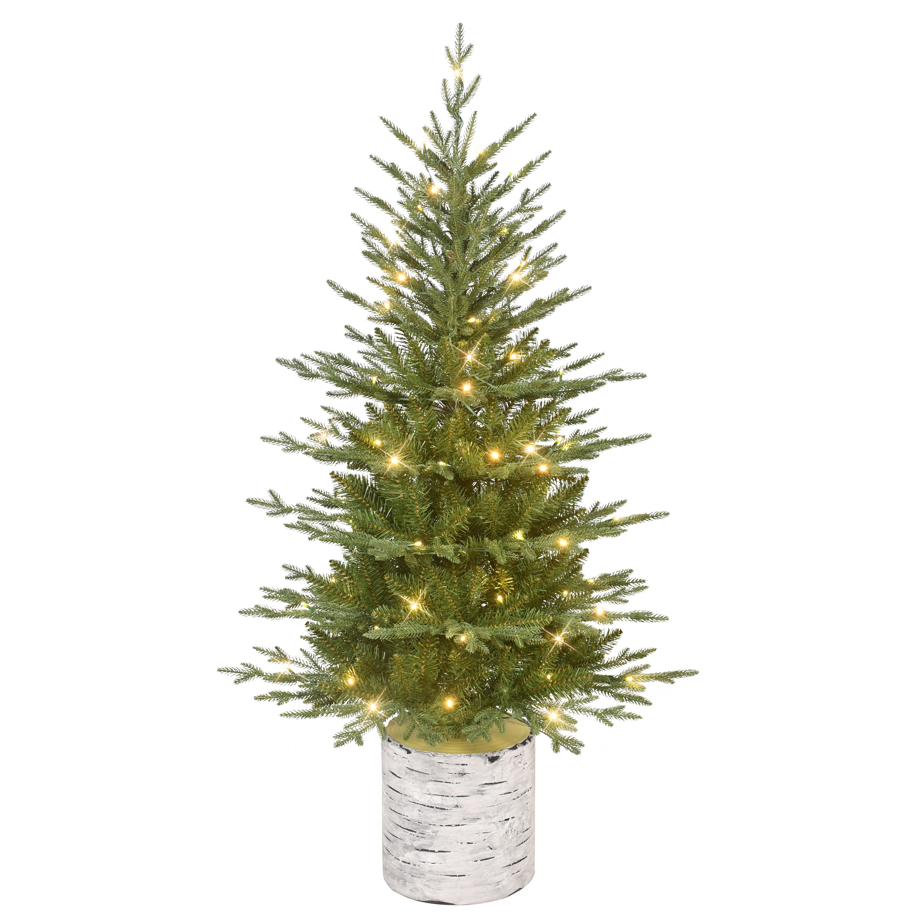 4.5' Pre-Lit Artificial Green Potted Arctic Fir Tree GN-PTO9760-45LW5K07A