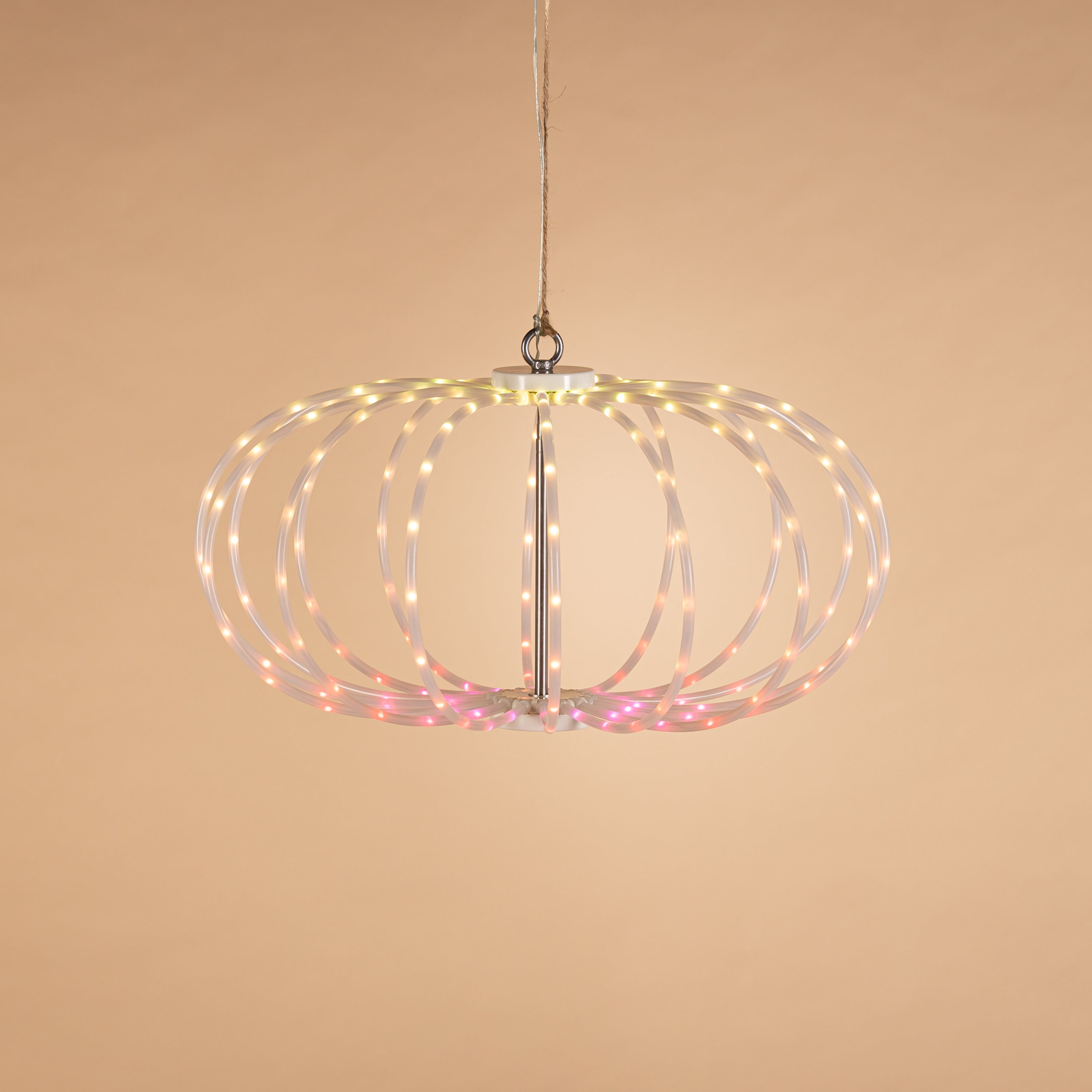 Lighted 17.63 in D Electric PVC Tube Sphere with 192 Smart Color-Changing LED Lights 2740190EC