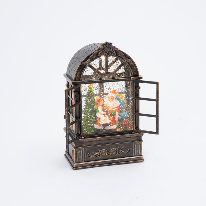 Jolly 8.75 in H Battery Operated Lighted Holiday Scene Spinning Water Globe 2693540EC