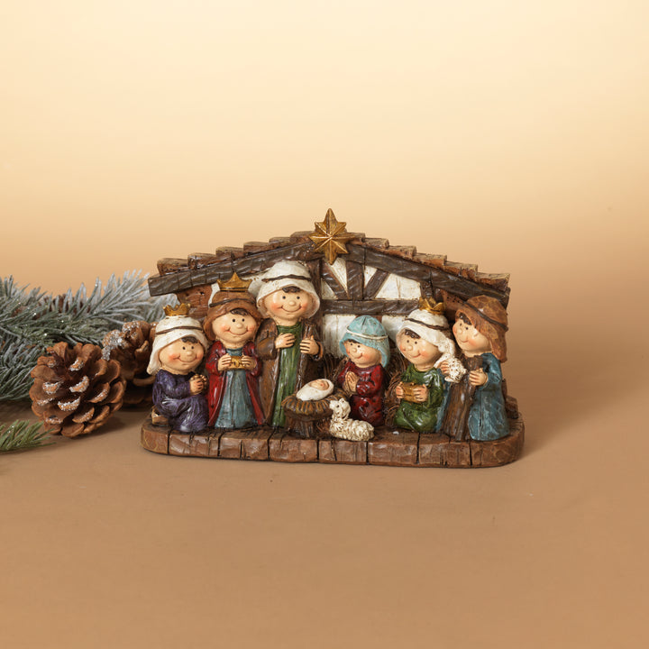 8.4 inch Resin Nativity Scene Figurine for Holiday Decor #2541570EC