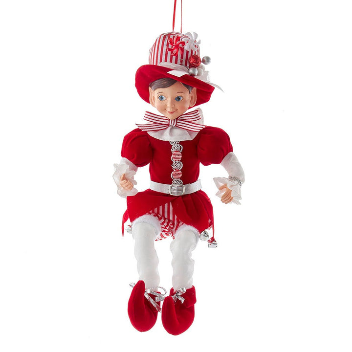 Kurt Adler 15-Inch Kringle Klaus Peppermint Elf Ornament