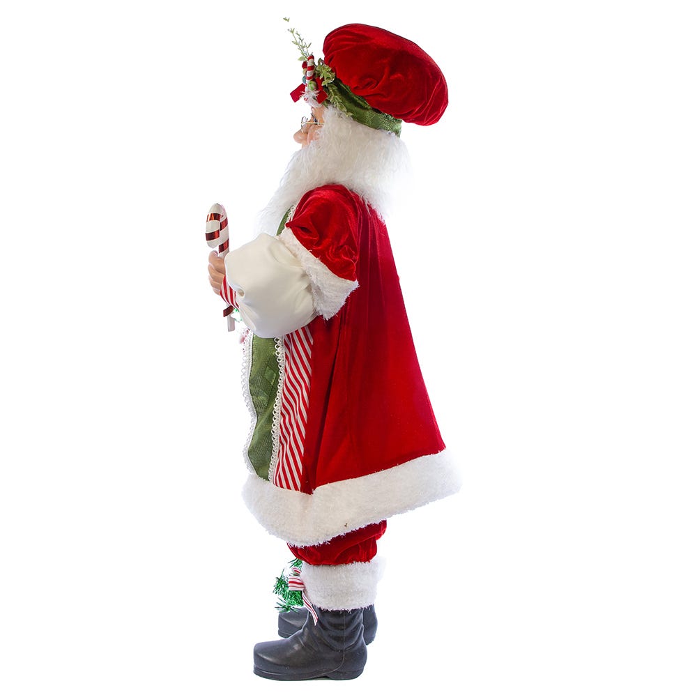 Kurt Adler 36-Inch Kringle Klaus Red and Green Elf with Candy
