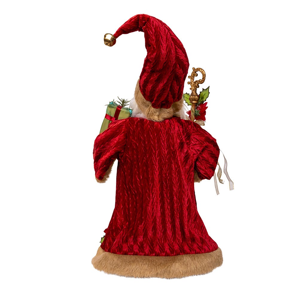 Kurt Adler 18-Inch Kringles Elegant Red Santa