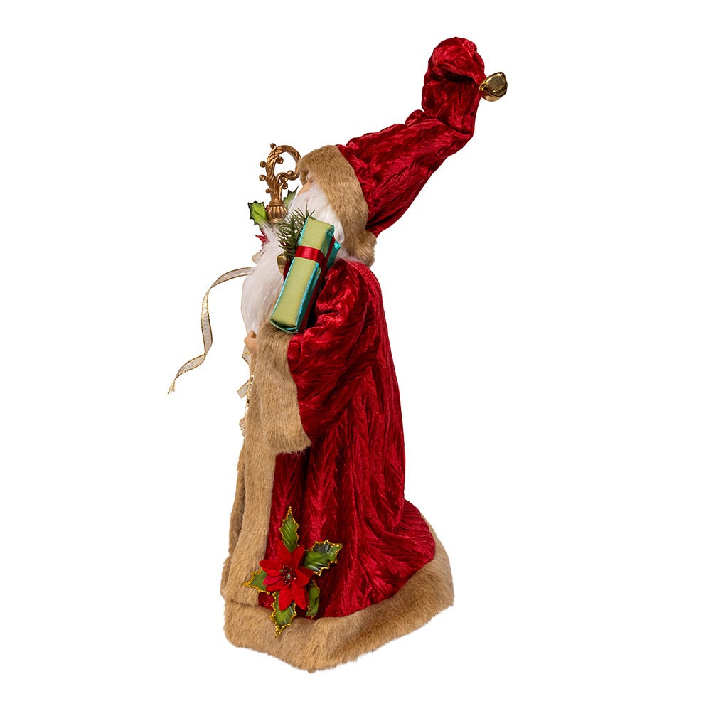 Kurt Adler 18-Inch Kringles Elegant Red Santa