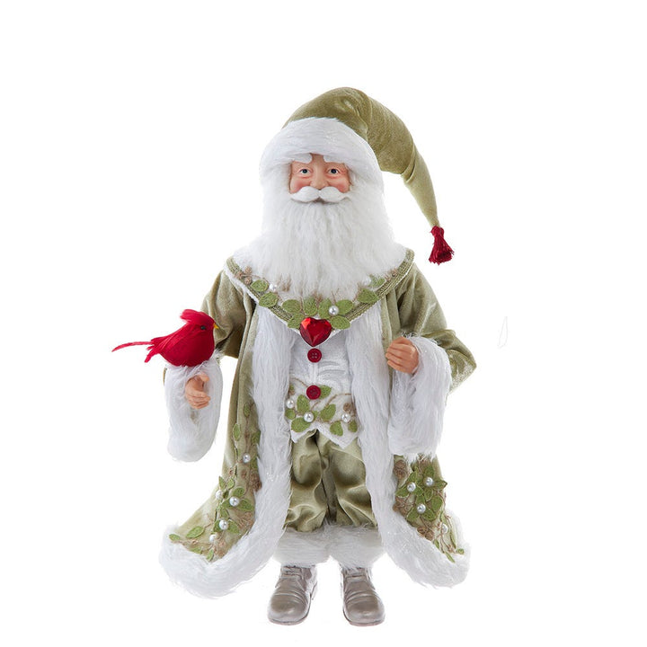 Kurt Adler 18-Inch Kringles Mistletoe Kisses Santa table piece KK0151