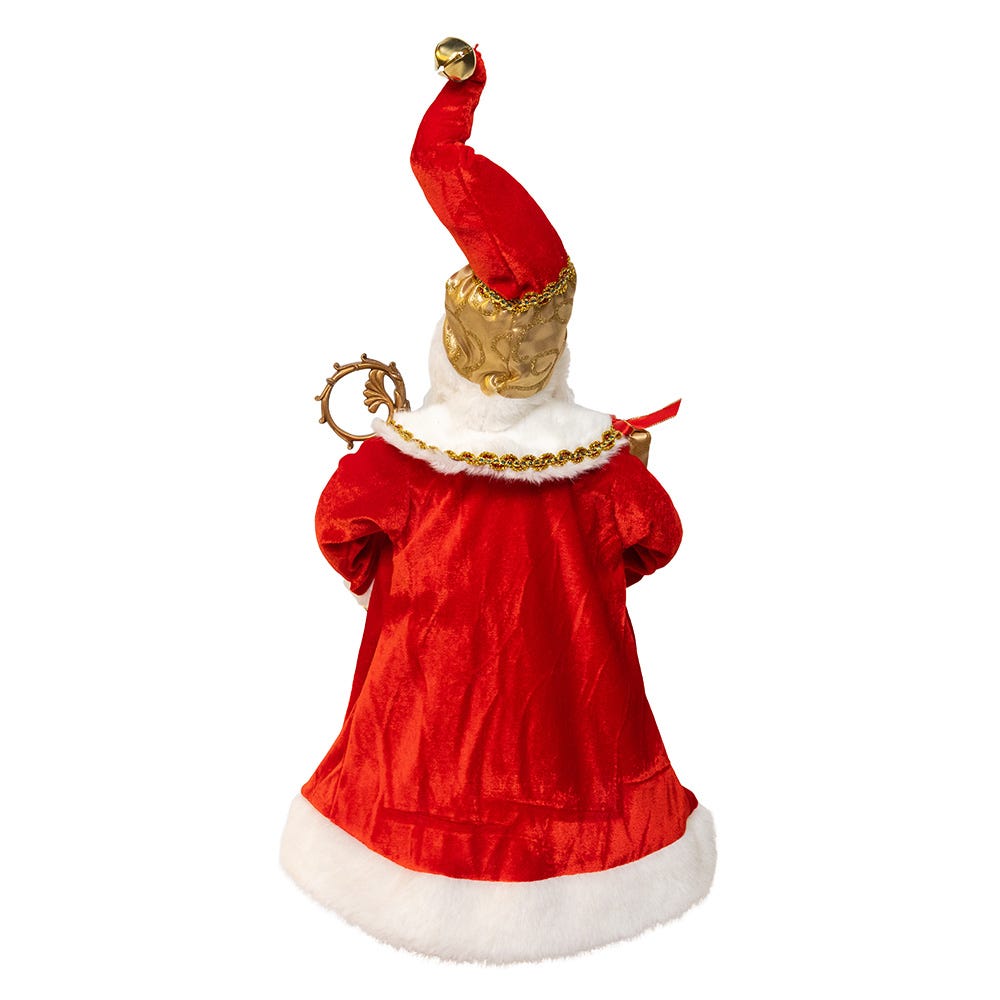 Kurt Adler 18" Standing Red and Gold Santa