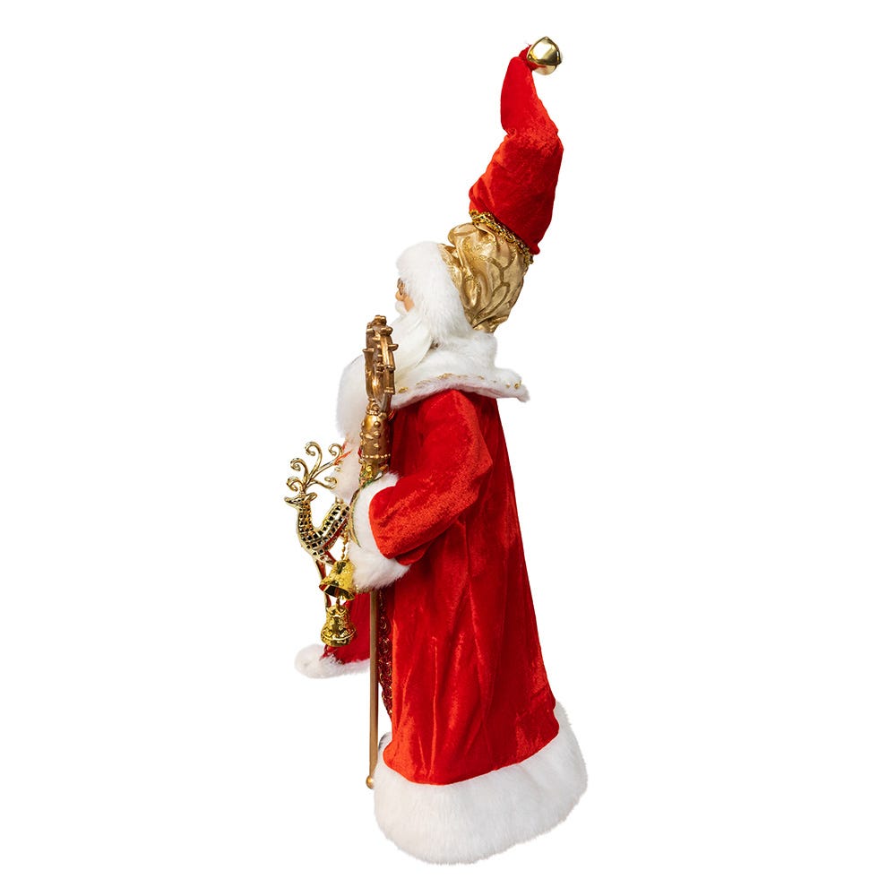 Kurt Adler 18" Standing Red and Gold Santa