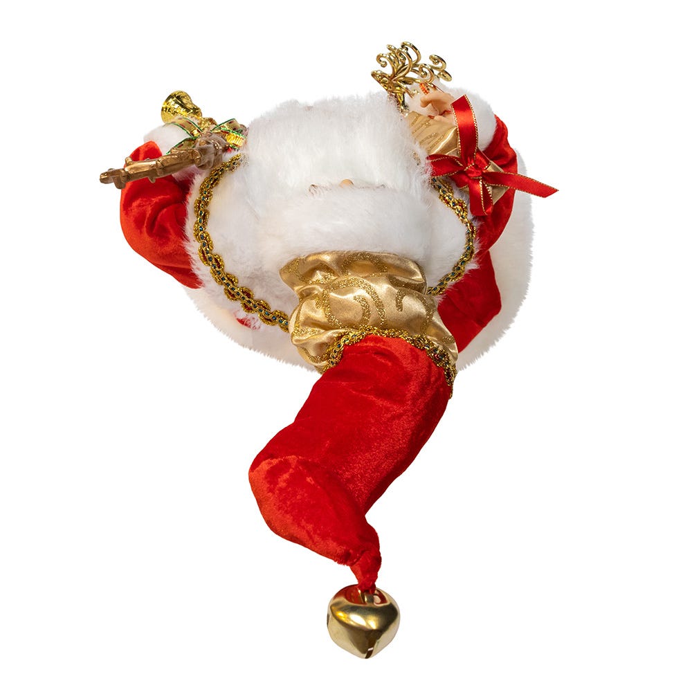 Kurt Adler 18" Standing Red and Gold Santa