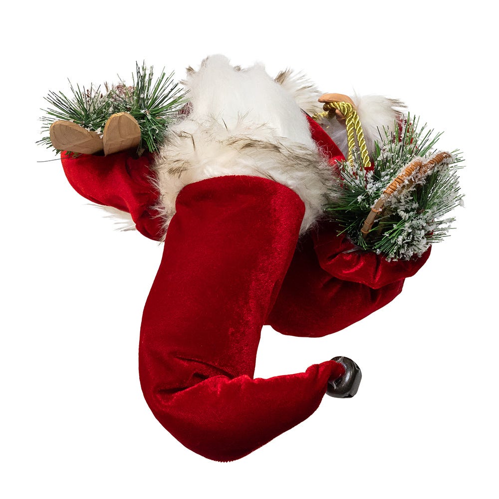 Kurt Adler 18-Inch KSA Kringles Rustic Santa with Skis