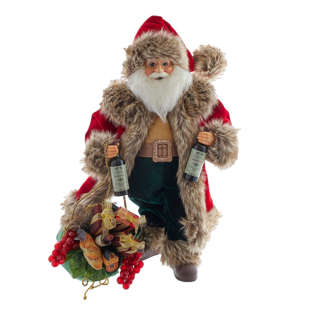 Kurt Adler 18" Kringles Vineyard Santa KK0160