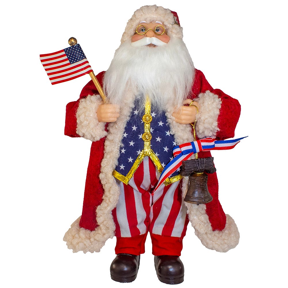 Kurt Adler 12 Inch Kringles 1776 American Santa KK0161