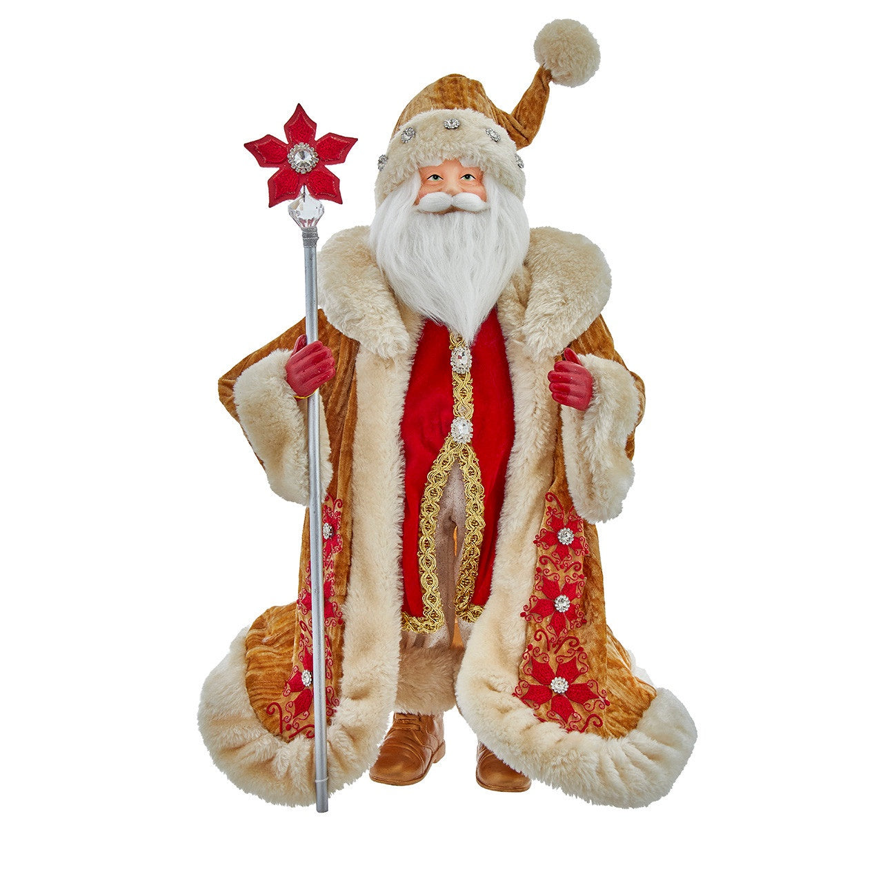 Kurt Adler 18" Holiday Diamonds Santa Table Piece #KK0162