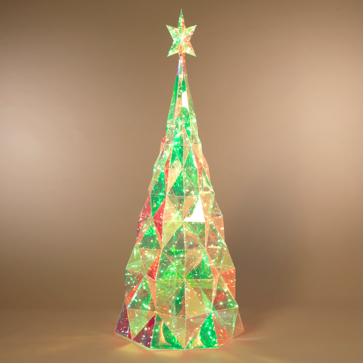 Lighted 65.75 in H USB Electric RGB Lighted Holographic Holiday Tree 2738870EC