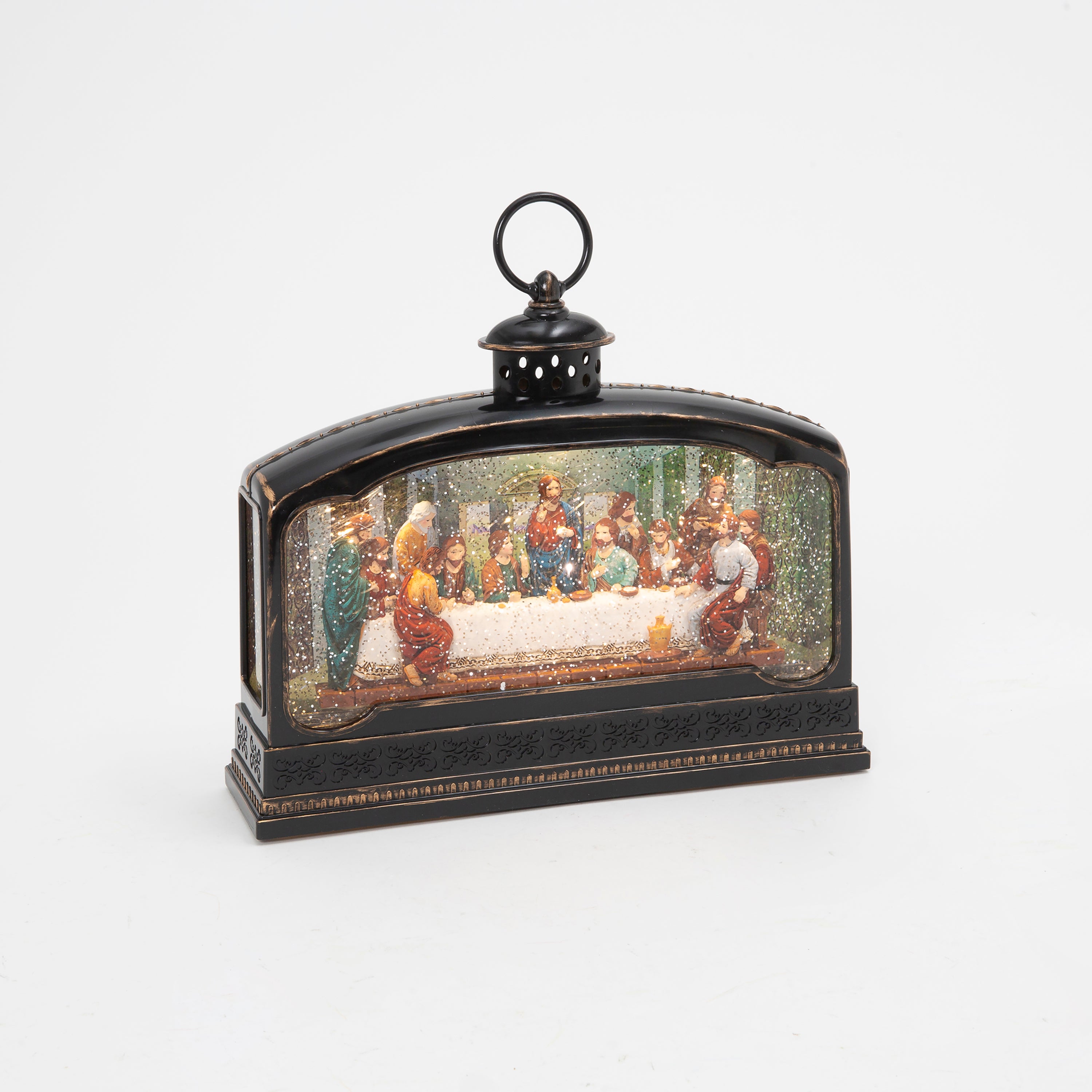 Whimsical 11.5 in L Battery Operated Lighted Nativity Scene Spinning Water Globe 2695640EC