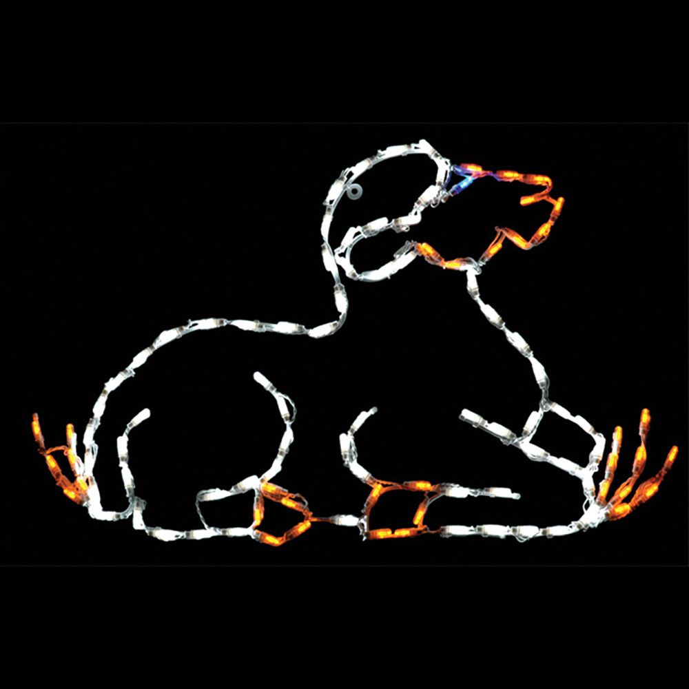 Brite Ideas 27" x 39" Resting Lamb LED Nativity Display LAMB35