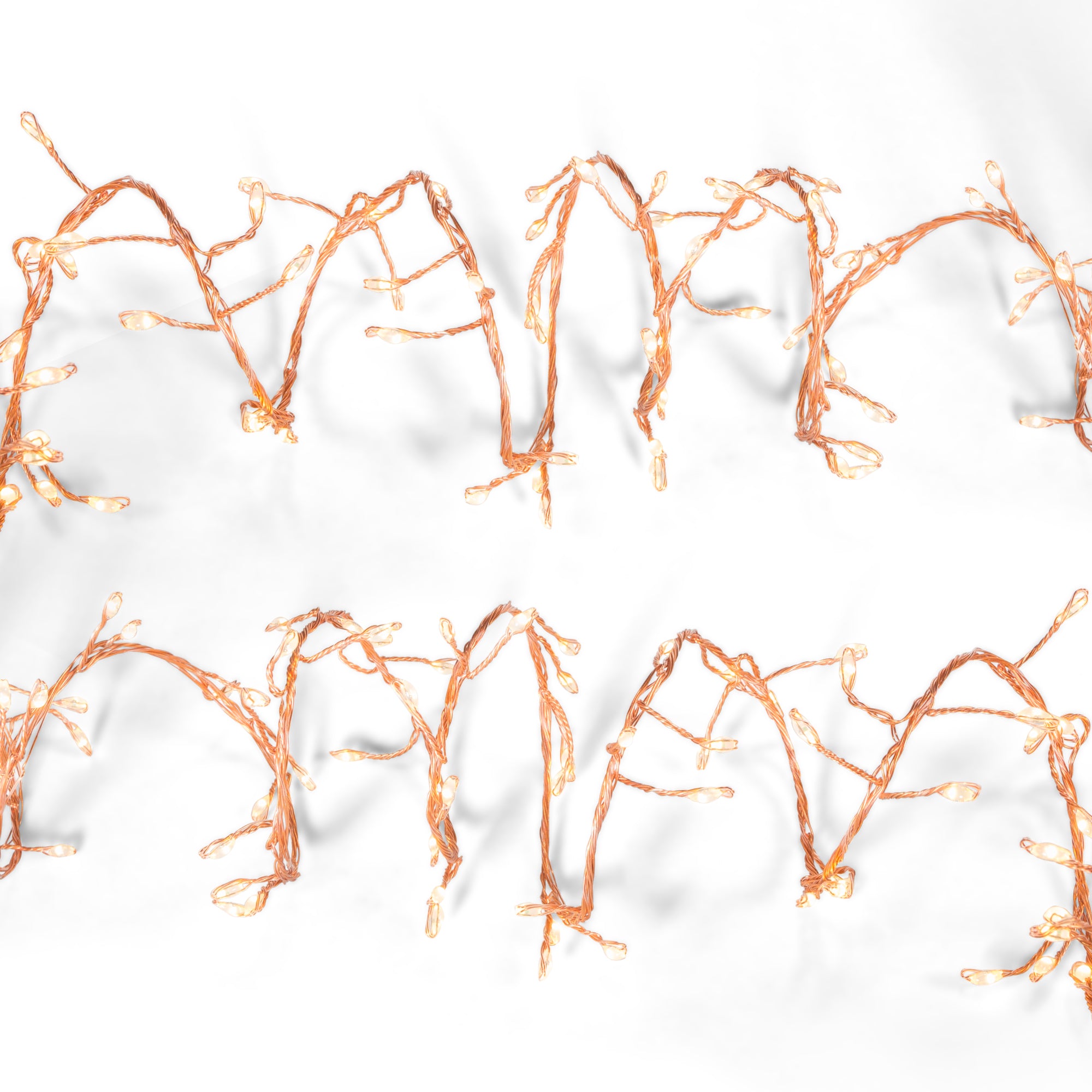 Set of 2 6 ft Electric Firecracker Garland with Warm White Lights 44245EC-2