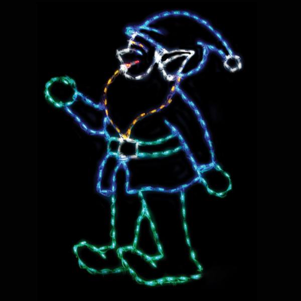 Brite Ideas 59" Elf Tending Golf Flag LED Display ETF40