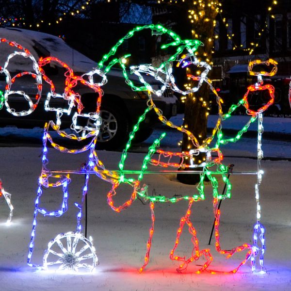 Brite Ideas 54" Golfing Elf Animated LED Display GLE40