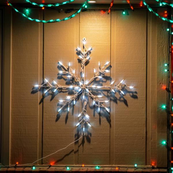 Brite Ideas 30" Classic Branch Snowflake LED Display Set of 3 SF24
