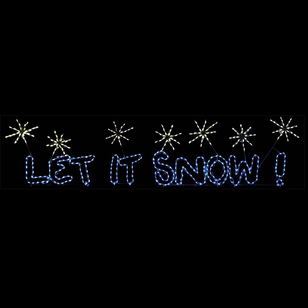 Brite Ideas 153" Let It Snow Animated LED Sign LETITSNOW