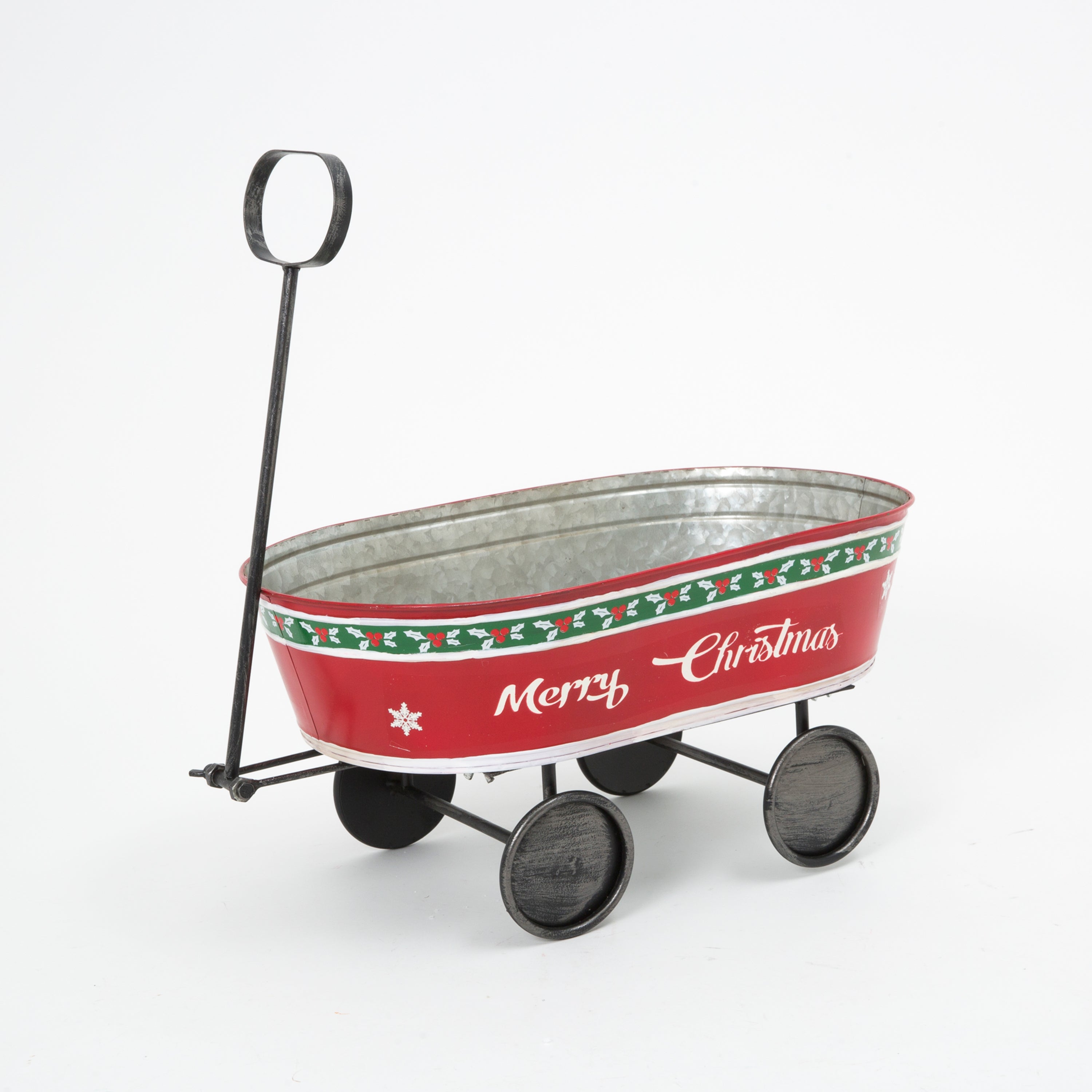 Joyful 18.5 in L Metal Holiday Cart 2685190EC