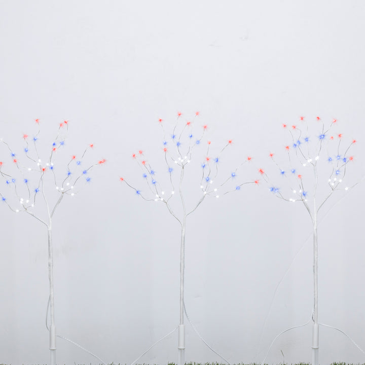 19.68 Inch LED Patriotic White Branch Stake 2641330EC