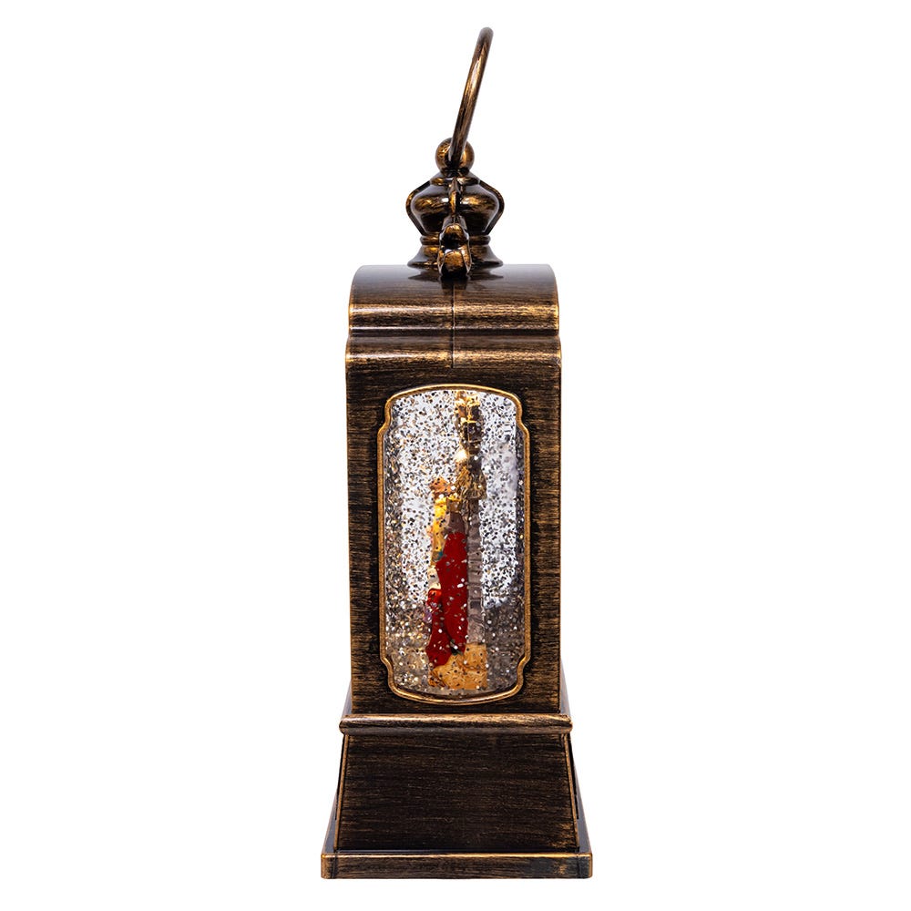 Kurt Adler 9.45-Inch Battery Operated Nativity LED Swirl Glitered Lantern