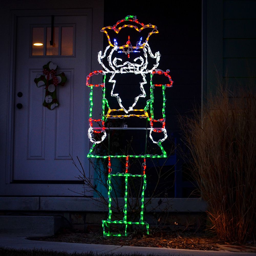 Brite Ideas 72" Nutcracker Toy Soldier LED Display NC72
