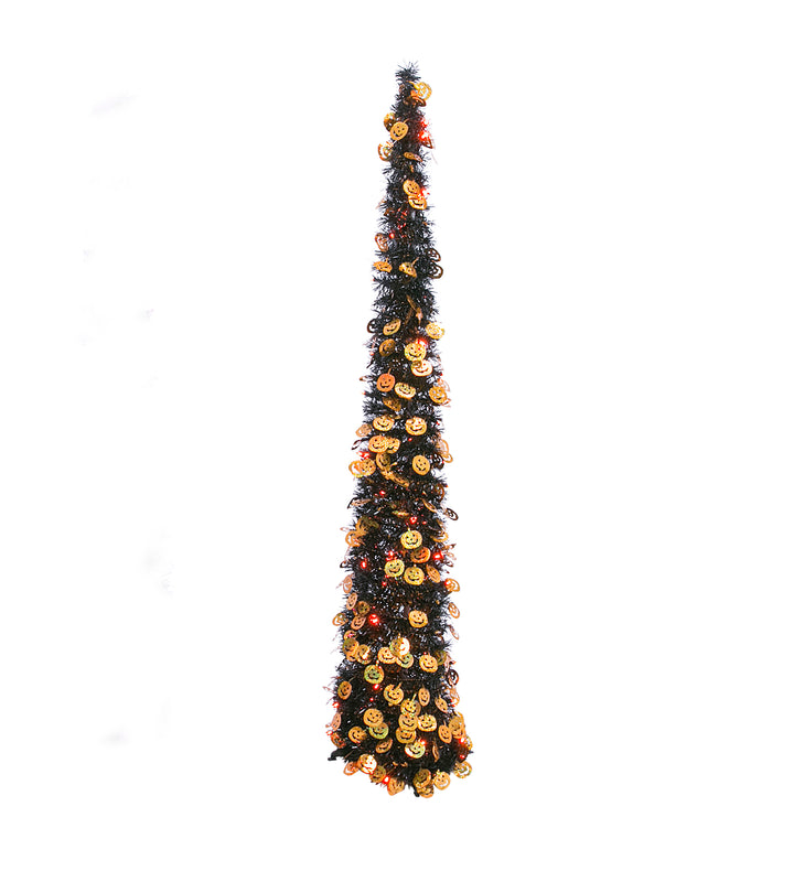 65 in. Illuminating Halloween Pop Up Tree #2500860EC