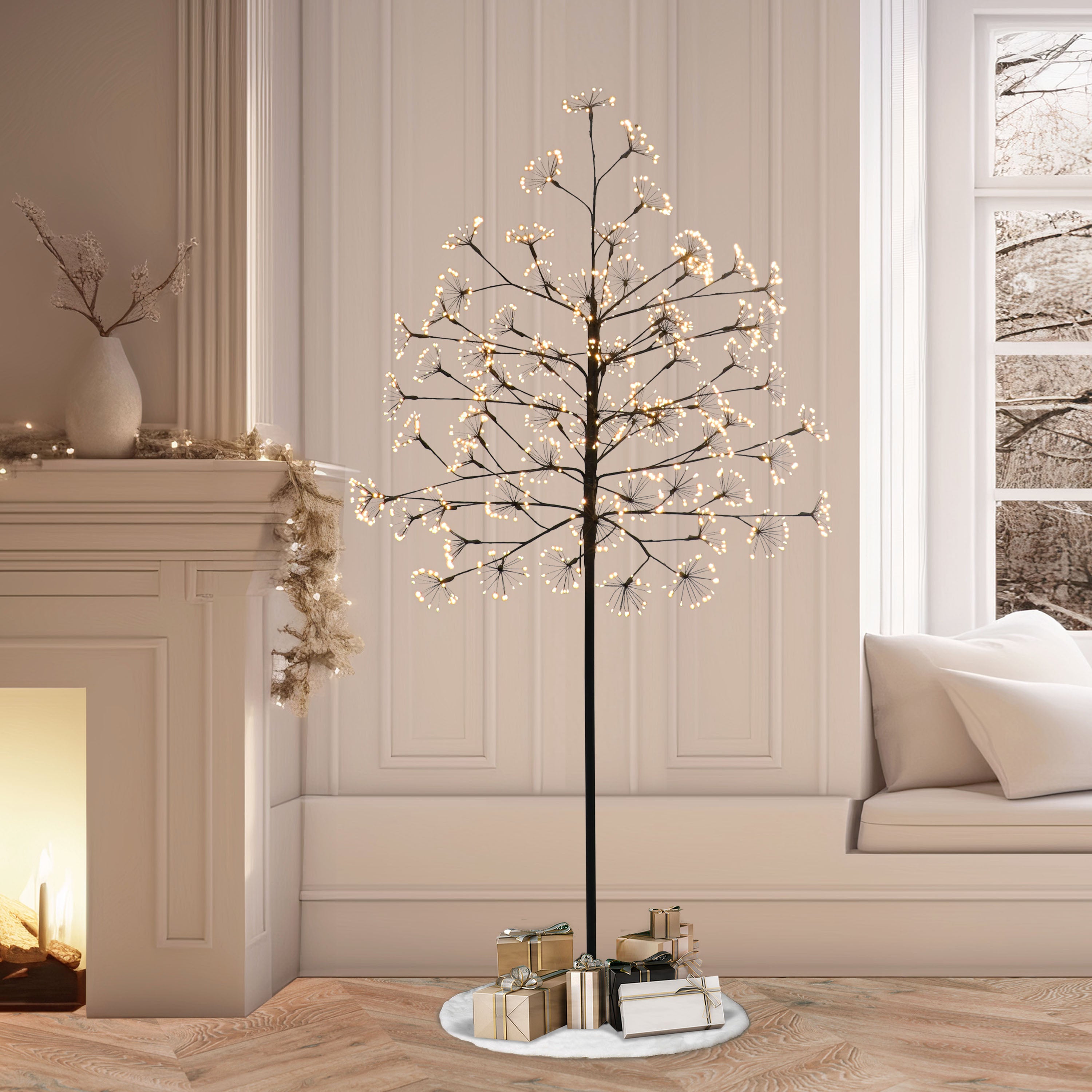 6' Pre-Lit Twig Tree