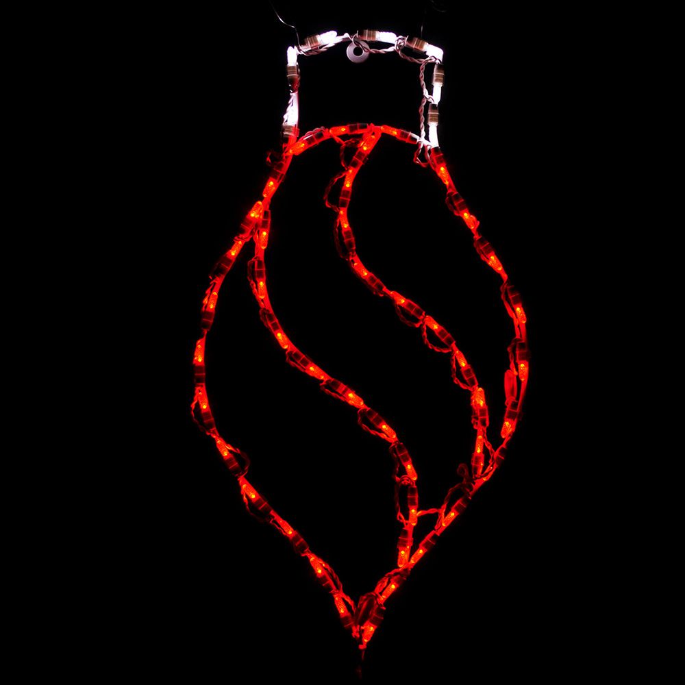 Brite Ideas 27" Hanging Twist Drop Ornament LED Display OR31