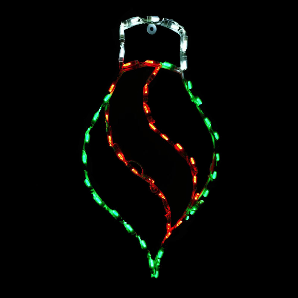 Brite Ideas 27" Hanging Twist Drop Ornament LED Display OR31