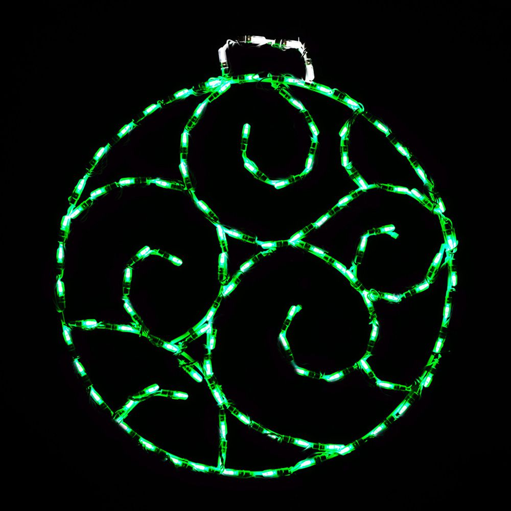 Brite Ideas 28" Scroll Ornament LED Display ORSC26