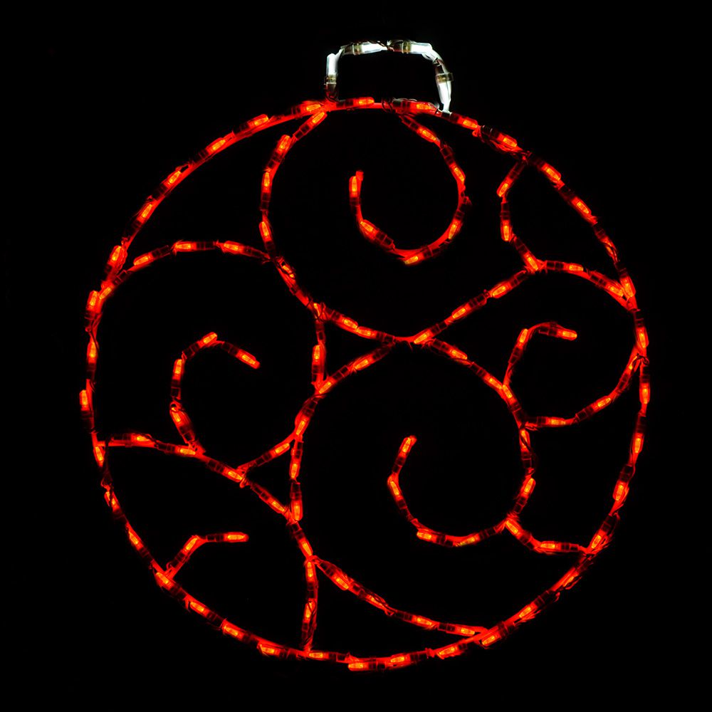 Brite Ideas 28" Scroll Ornament LED Display ORSC26