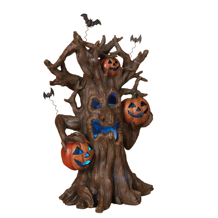 Battery Operated Lighted Resin Haunted Tree #2274970EC