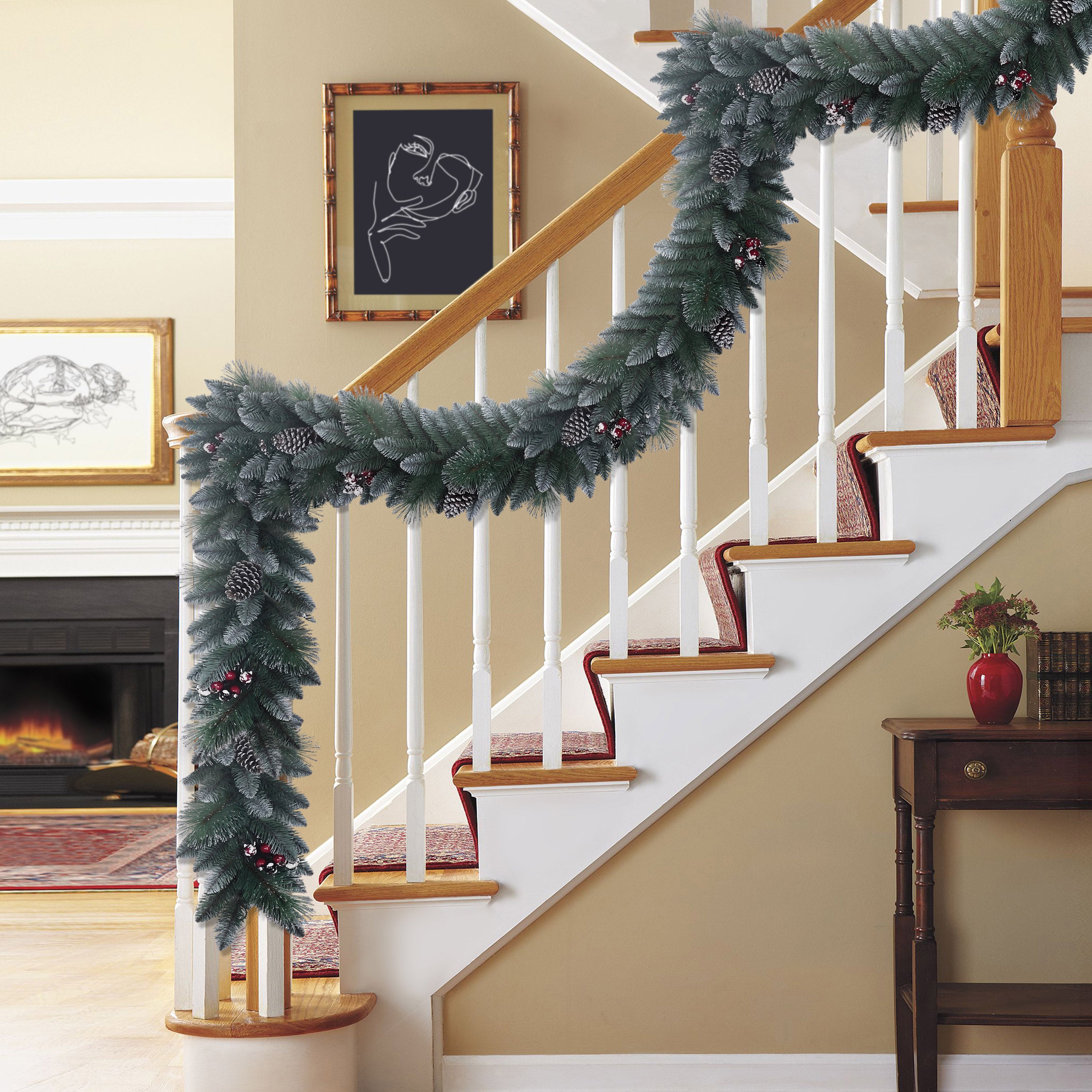 9ft Sterling Pine Christmas Garland