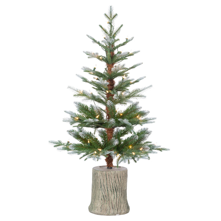 Sterling 3 ft. Pre Lit Clear UL Potted Natural Cut Lightly Frosted Pine #5270--30C