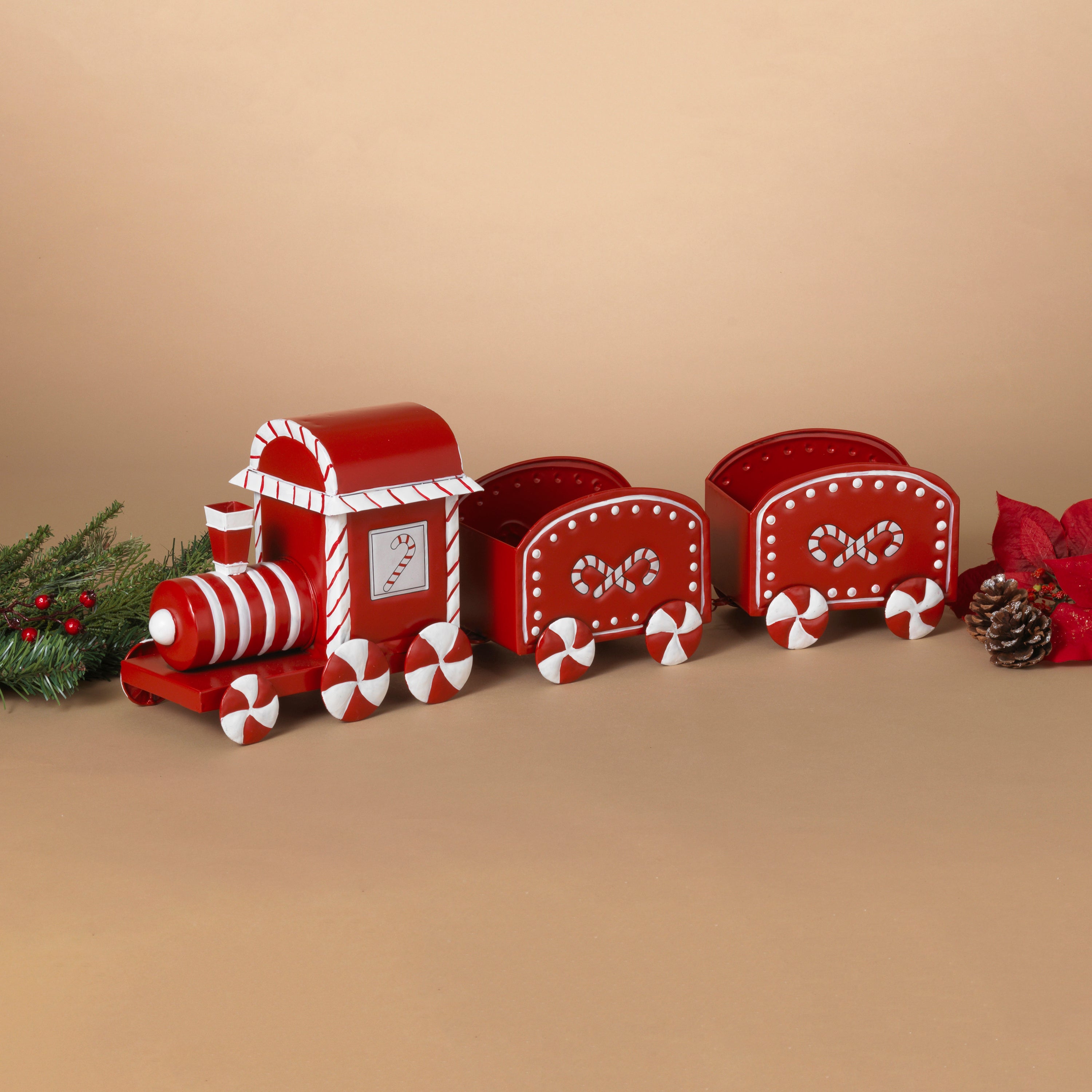 Woodland 26.1 in L Metal Holiday Candy Design Train 2742720EC