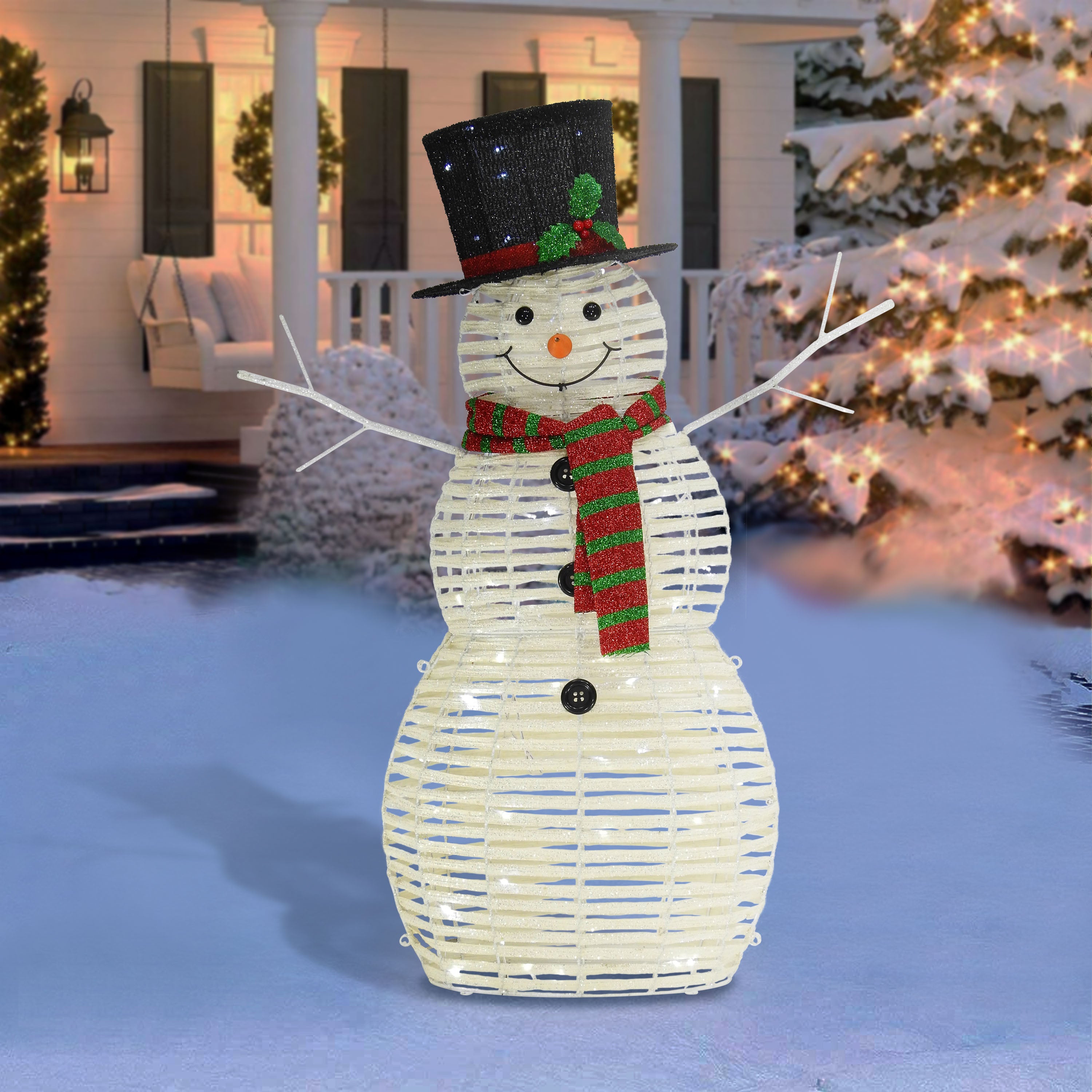 48" Outdoor Pre-Lit Snowman