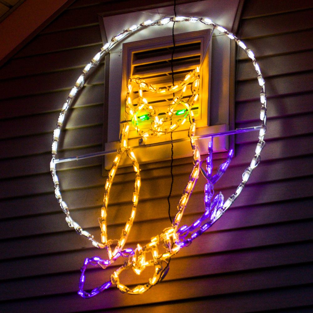 Brite Ideas 41" Owl with Moon Halloween LED Display OWL36