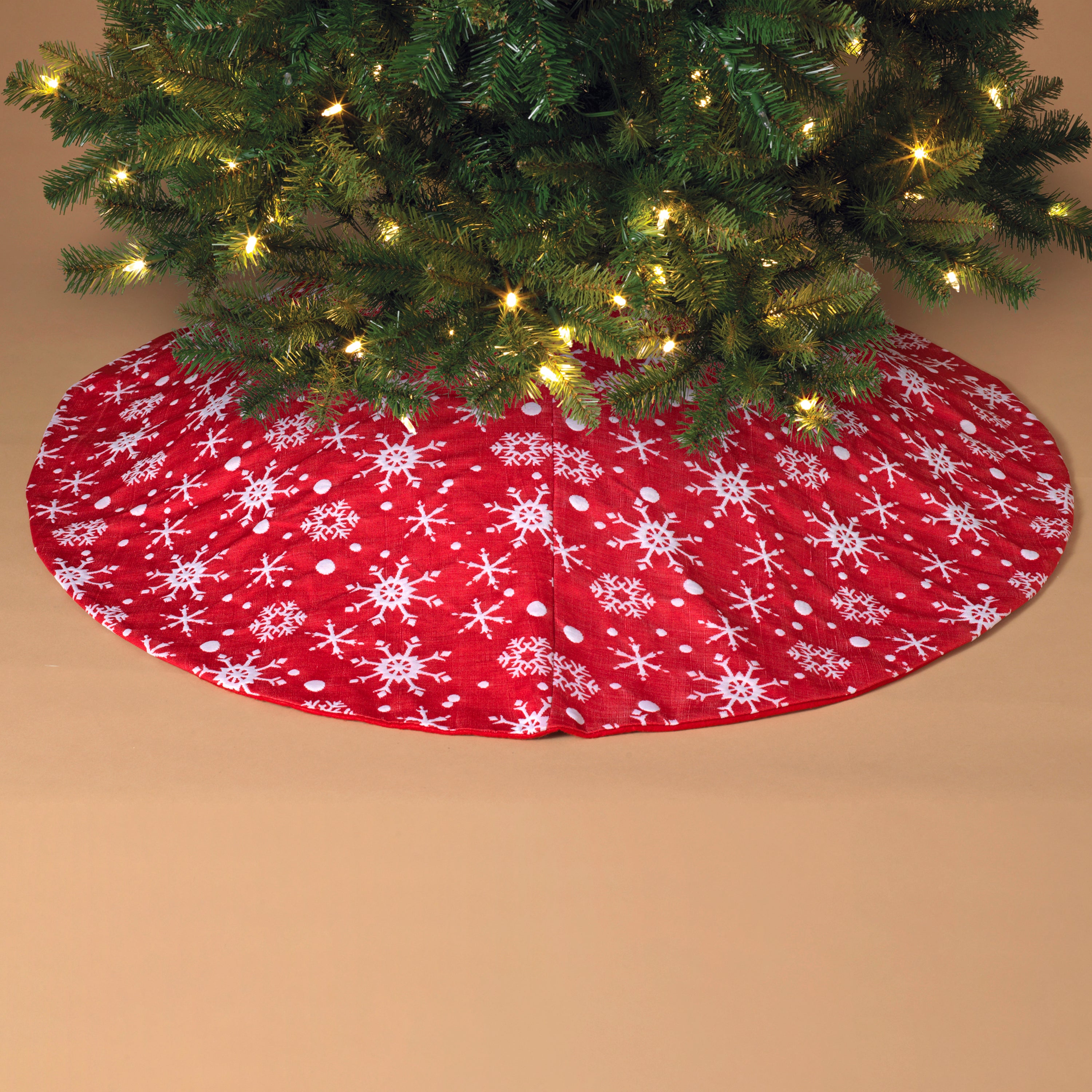 Lighted 48 in H Snowflake Tree Skirt 2618320EC